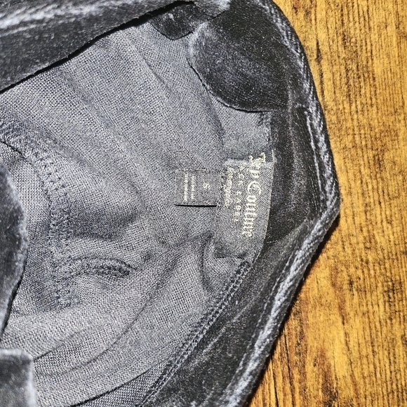 NWT Juicy Couture Babydoll Dress Open Back Velour Black Small - Picture 8 of 10